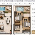 Luxury 2-Bedroom Duplex – Hivernage, Marrakech2
